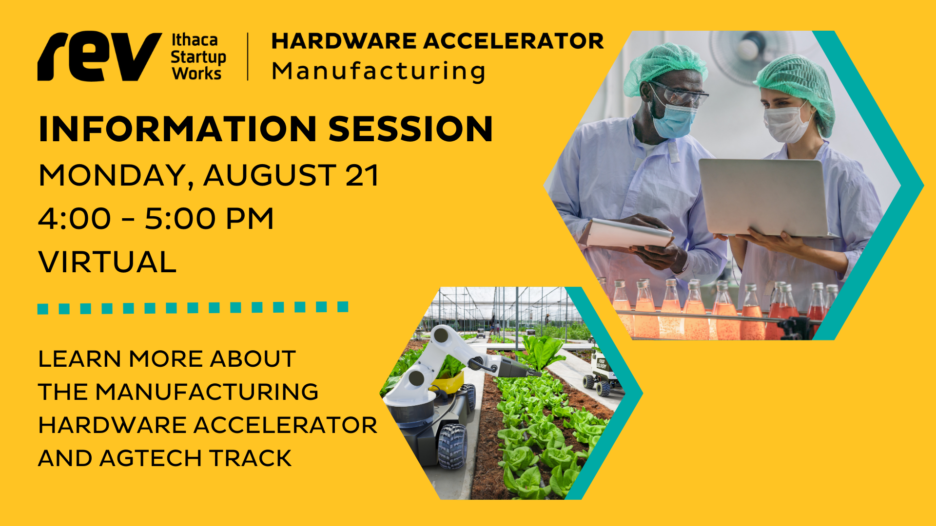 Graphic: Manufacturing August Info Session