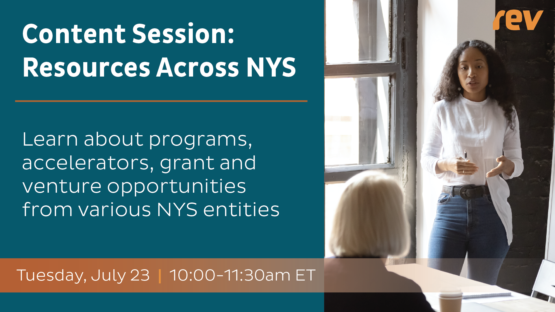 Rev Content Session: Resources Across NY State