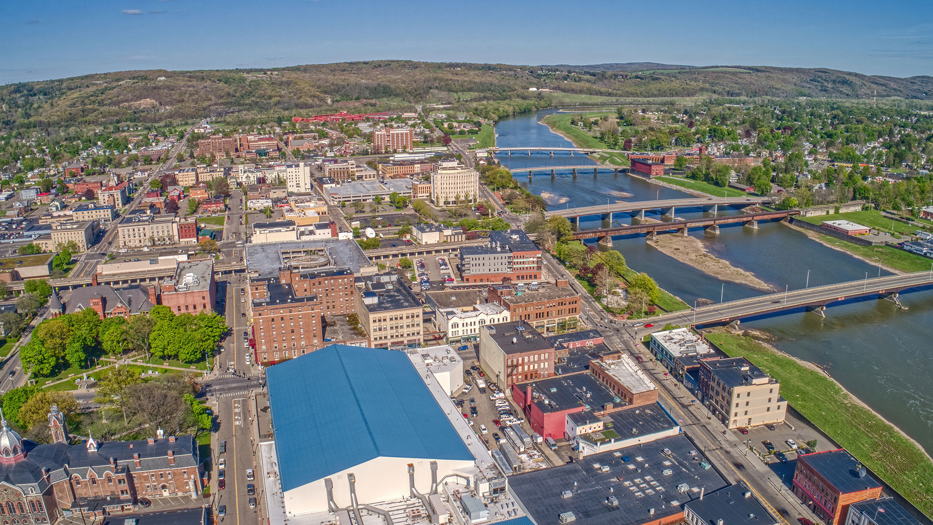 Elmira is a Town in Upstate New York on the Chemung River